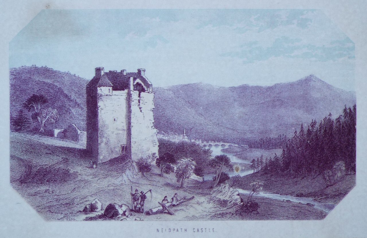Chromo-lithograph - Neidpath Castle